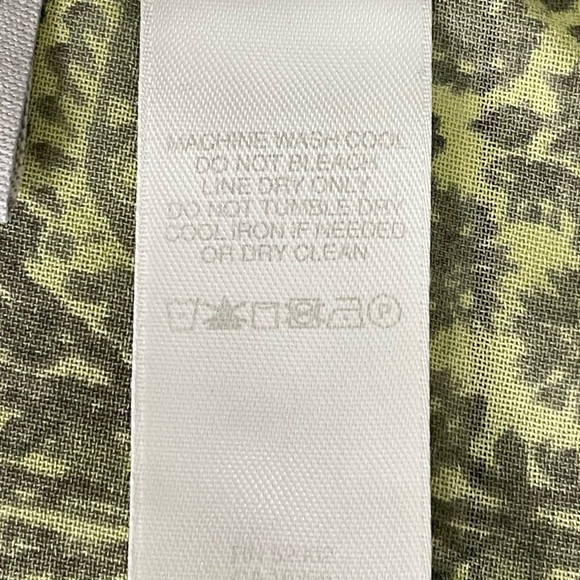 LIZ CLAIBORNE COLLECTION Paisley Floral Striped Long Sleeve Wrap Blouse Top - Picture 6 of 6